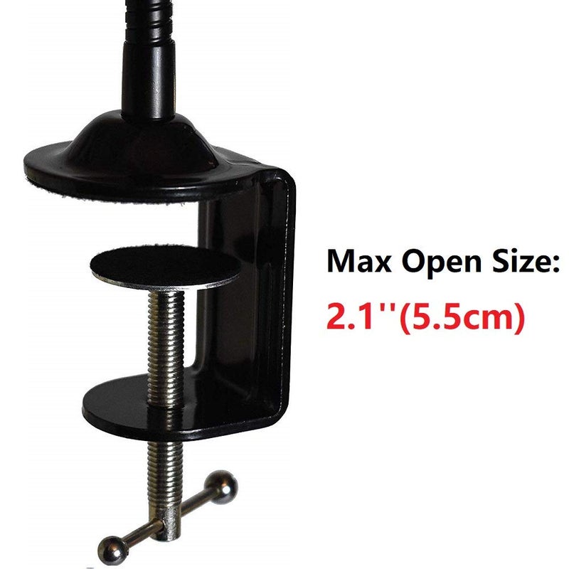 AceTaken 25 inch Flexible Jaw Arm Clamp Mount Holder Stand Compatible with Logitech Webcam C920s C925e C922 C930 C615 Brio StreamCam - Image 3